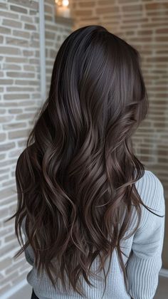 Chocolate Brunette Hair Color, Chocolate Brunette Hair, Dark Brunette Balayage, Rich Chocolate Brown Hair, Rich Brunette Hair, Dark Brown Hair Balayage, Rich Brown Hair, Dark Chocolate Hair, Dark Chocolate Brown Hair