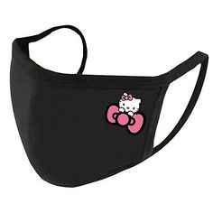 Hello Kitty with Cute Pink Ribbon Washable and Reusable Face Mask | eBay Cute Pink Face Mask, Pink Face Mask, Hello Kitty Accessories, Kitty Stuff, Barbie Stuff, Cat Mask, Reusable Face Mask, Sanrio Characters, Pink Ribbon