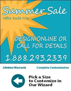 an advertisement for the summer sale