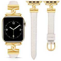 PRICES MAY VARY. 2024 Original Feminine Design: In order to create a unique feminine style, this slim iwatch women's leather strap is designed with elegant narrow edges, which is more suitable for women's small wrists, and with the design of the double C-shaped metal clasp, it gives you a delicate, fashionable and elegant aesthetic sense Soft Top Leather: The strap is made of top quality leather and exclusive craftsmanship. Our straps are soft, non-slip, breathable, odorless, lighter, thinner an Aesthetic Sense, Elegant Aesthetic, 38mm Apple Watch Band, Feminine Design, Apple Watch Band, Leather Band, Metal Buckles, Watch Strap, Apple Watch Bands