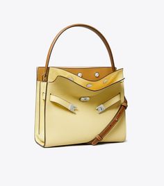 Kleine Lee Radziwill Double Bag aus Strukturleder: Damen Taschen | Henkeltaschen | Tory Burch DE Lee Radziwill, Tory Burch