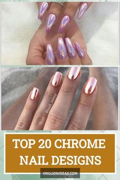 With the simplicity but no less luxurious, chrome nails are extremely popular with trendy girls. Chrome Dip Nails, French Tip Nails Chrome, Chrome French Tip Nails, Chrome French Tip, Chrome Nail Colors, Iridescent Nails, Chrome Nail Ideas, Black Chrome Nails, Ombre Chrome Nails