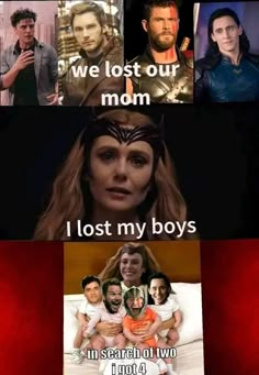 the many faces of thor and loki in avengers movie memes, with caption that reads