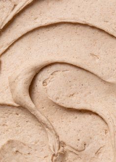 a close up view of some kind of peanut butter