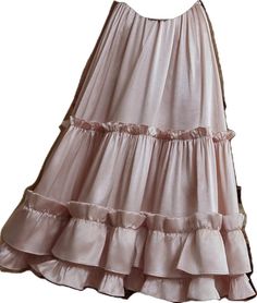 Elegant Pink Satin Skirt, Feminine Flowy Satin Skirt, Feminine Satin Flowy Skirt, Elegant Skirt With Ruffles, Elegant Tiered Voluminous Skirt, Feminine Satin Skirt For Spring, Chic Satin Tiered Skirt, Elegant Tiered Flowy Skirt, Summer Satin Tiered Skirt