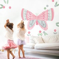 Strawberry Fog Butterfly Wings Wall Decal Set – Project Nursery Whimsical Nursery, Wing Wall, Room Details, Butterfly Wall Decor