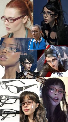 Office siren glasses bayonetta black small face framing glasses Specs Frames Women, Bayonetta Glasses, Paper Bag Princess, Glasses Outfit, Glasses Inspiration, Dope Jewelry Accessories, Small Glasses, Small Face, Stylish Glasses