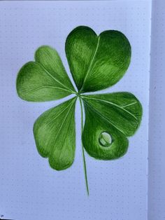 a drawing of a four leaf clover