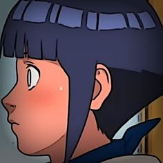 an animated image of a woman with black hair