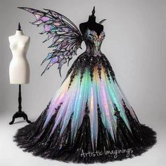 Gem Dress Jewels, Gown Dress Design, Dress Design Ideas, Fairy Gown, Diy Sy, Magical Dress, Fairy Dresses, Fantasy Dresses, Fantasy Gowns