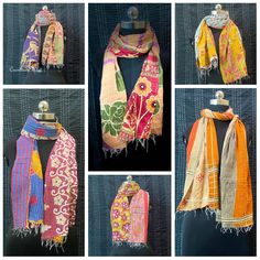 Indian Vintage Cotton sari scarves stoles neck wear wraps Wholesale Kantha sari scarves Cotton Indian Vintage Scarf Scarves Kantha Stole Wrap Sari Patchwork Handmade Wraps Women Dupatta Shawl Reversible Neck S Long These Vintage dupattas or stoles are unique in their designs & very rare and hard to find. However with such a length of wonderful and perhaps highly decorated fabric there are many other things that can be done with it if you don't want to wear it as a stole or dupatta, like you can make lovely clothes, use it for Window Dressings & other Household Accessories. Note: Photos are representative of the item being offered, Photos are only for reference but you will get assorted Beautiful Cotton kantha scarves. Product specification: Item- Cotton Mix Kantha Reversible Scarf/Stole/Sh Bohemian Dupatta With Pallu, Bohemian Dupatta For Diwali, Festive Bohemian Scarf With Traditional Drape, Bohemian Scarves With Woven Motifs For Festive Season, Bohemian Pashmina Shawl For Diwali, Bohemian Multicolor Shawl For Diwali, Festive Multicolor Scarf With Traditional Patterns, Multicolor Bohemian Shawl For Diwali, Vintage Multicolor Dupatta For Festivals