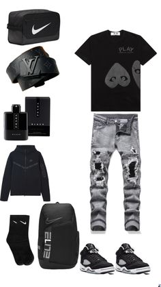 Big Boy Outfits, Guys Fashion Swag, Drip Fits, Boyfriend Outfit, Rapper Outfits