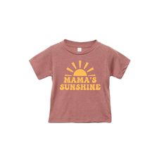 Mama's Sunshine Tee 100% Cotton Sunshine Shirt, Ray Of Sunshine, Colorful Shirts, Cricut, T Shirts For Women, Women's Top, T Shirt, White