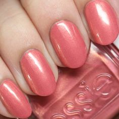 Nail Polish Color Ideas, Peach Nail Polish, Essie Nails, Desert Mirage, Dark Pink Nails, Peach Nails, Pretty Nail Polish, Spring Nail Colors, Glow Nails