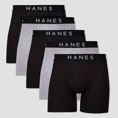 Hanes Premium Men's Cotton Stretch Boxer Briefs are designed to move with you all day. Featuring an improved fit for added comfort and support, wicking, and no ride up legs, they will be your go-to pair. Hanes Tagless boxer briefs are offered in a black/gray and an assorted pack with a premium Comfort Flex waistband for added comfort. Size: XXL. Color: Colors May Vary. Gender: male. Age Group: adult. Pattern: Solid. Cheap Casual Moisture-wicking Boxer Briefs, Cheap Anti-odor Black Boxer Briefs, Boxer Brief Men, Weird Kids, Male Boxers, Mens Boxer Briefs, Boxer For Men, Men Boxers, Mens Casual Dress Outfits