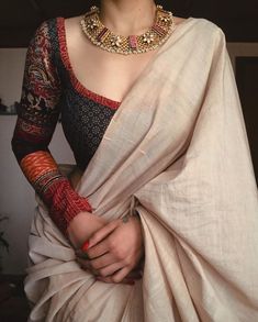 Simple Saree Designs, New Saree Blouse Designs, Fashionable Saree Blouse Designs, Modern Saree, Indian Saree Blouses Designs, Blouse Designs Indian, Indian Fashion Saree, Saree Designs Party Wear