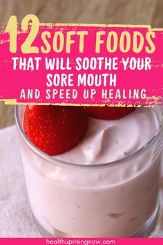 What are the best nutrition-rich soft foods for sore mouth? This healthy soft foods diet is good for anyone with oral blisters or mouth sores or just a sore mouth who is looking for soft foods that won't scratch or jab or inflamed tissue, giving the mouth a chance to heal. life with autoimmune disease | pemphigus vulgaris diet | Ulcer diet | oral lichen planus diet | soft foods after surgery teeth Healthy Mouth, Liquid Foods After Surgery, Food For After Tonsil Surgery, Soft Healthy Foods After Surgery, What To Eat After Tonsil Removal, Cold Soft Foods After Surgery, Soft Foods After Surgery Teeth Dentures, Best Pureed Foods For Adults, Soft Foods After Surgery