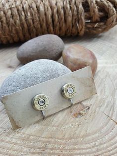 CLIP-ON Bullet Earrings-SureShot Jewelry Bullet Designs, Bullet Earrings, Bracelets To Make, Bullet Casing, Bullet Jewelry, Necklaces And Bracelets, Pierced Ears, Jewelry Designs, Ear Piercings