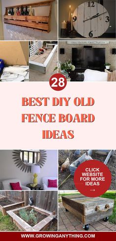 the best diy old fence board ideas