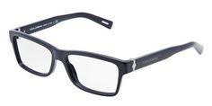 Dolce & Gabbana Eyewear: model 3129 - Men Ophthalmic Collection. Rectangular Glasses with Navy Blue Frame in Plastic. Rectangular Glasses, Dolce And Gabbana Eyewear, Blue Frame, Blue Frames, Men's Sunglasses, Dolce And Gabbana Man, Graphic Design Logo, Italian Leather