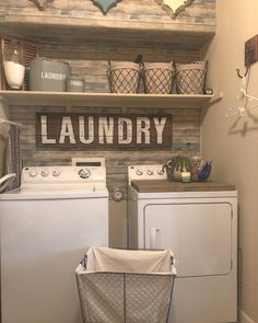 the laundry room is clean and ready for us to use