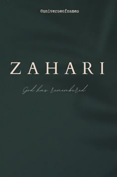 the cover of zahari