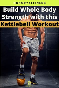 A man completing a kettlebell strength workout. Upper Body Kettlebell, Upper Body Kettlebell Workout, Kettle Bell Workout Men, Kettlebell Arm Workout, Kettlebell Core Workout, Kettlebell Workout Routines, Kettlebell Challenge, Full Body Kettlebell Workout, Whole Body Workouts