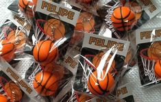 there are many plastic basketballs in the package