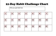 Habit Tracker Bullet Journal 21day Challenge, 21days Challenge, 21 Days Habit, 21 Days Challenge, Habit Challenge, Best Happy Birthday Quotes, Habit Formation