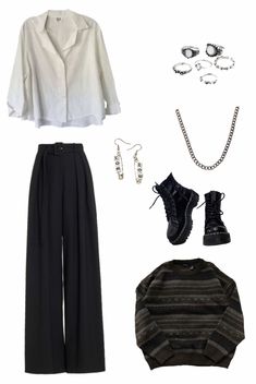 Vintage Rock Aesthetic Outfit, Black Aesthetic Outfits Female, Regulus Inspired Outfits, Regulus Black Outfit Style, Regulus Black Wardrobe, Regulus Black Outfit Ideas, Regulus Outfits, Regulus Black Outfit Aesthetic, Regulus Black Lookbook