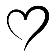 a black and white image of a heart with the word love in it's center