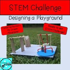 All kids love recess and the playground! What better way to get them excited about the playground this year than having them design and engineer their own playground! After reading the story My Dream Playground  students are asked to engineer their own dream playground.  They will be asked to design and engineer their dream playground with at least five playground features!  They will test each of their playground features with a building block figure!  Their playground features have to work!  I Stem Playground, Inventors Workshop, Friday Activities, Stem Lessons, Space Activities For Kids, Stem Club, Building Challenge, Steam Challenges, Stem Engineering