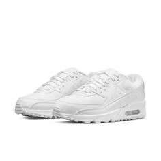 Nike Air Max 90 White, Air Max 90 Women, Nike Design, Nike Classic, Air Max Women, New Nike Air, Air Max 1, Nike Air Max 90, Running Sneakers