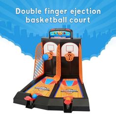 an advertisement for a basketball court with the words double fingerjectction basketball court on it