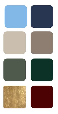 the color palette is shown with different shades