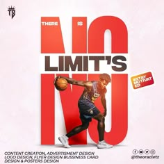 there is no limit in the number one basketball player on this advertisment