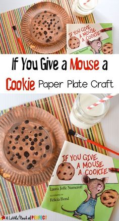 a cookie paper plate craft for kids to make it looks like they are eating cookies