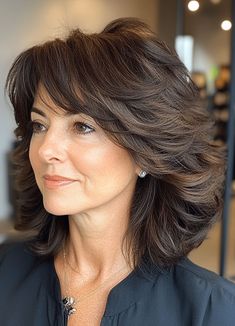 30 Short Haircuts for Women Over 50 That are Low-Maintenance Womens Hair Styles Medium Length, Short Layers Hairstyle Women, Voluminous Short Haircut, Short Medium Length Hair With Layers, Ingenue Hairstyle, Haircuts For Over 60 Older Women Medium Length, Hairstyles Over 60 Older Women New Looks, Short Layers Medium Length, Medium Length Hairstyles With Layers