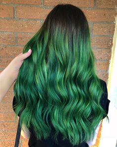 Emerald Hair, Chestnut Hair, Green Emerald, Green Grass, Hair Goals, Chestnut