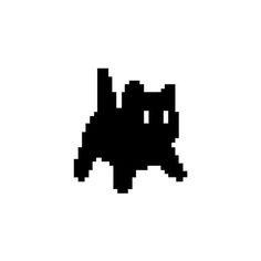 an image of a black and white pixel art