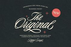 the original handwritten font and script is now available for use on any type of project