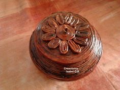 a wooden box sitting on top of a table