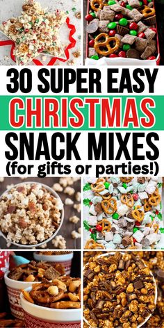 christmas snack mixes that are super easy to make