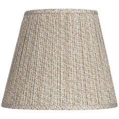 a lamp shade that is made out of fabric