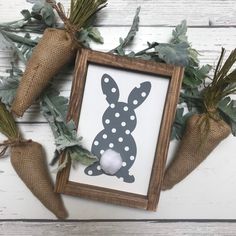 an image of a bunny cut out in the shape of a frame