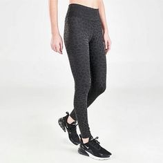 Nike Women One Black Glitter Leopard Print Mid Rise Full Length Leggings Women's Sz Medium Brand New With Tags Nike Black Full-length Activewear, High Stretch Nike Black Leggings, High Stretch Black Nike Leggings, Nike High Stretch Black Leggings, Nike High Stretch Black Bottoms, Nike Full Length Leggings, Nike Stretch Leggings For Gym, Nike Stretch High Waist Activewear, Nike High Waist Stretch Activewear