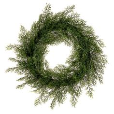 a wreath made out of branches on a white background