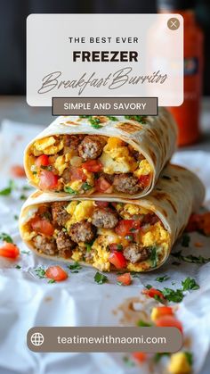 the best ever breakfast burritos simple and savory