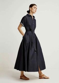 Denim Dresses, Cooler Look, Black Shirt Dress, 가을 패션, Shibori, Dressmaking, Denim Fashion, Denim Dress, Summer Dress