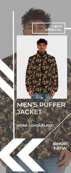 AFIBA Camouflage Men's Bomber Jacket. Add a little zing to your wardrobe with this vibrant All-Over Print Bomber Jacket. • 100% polyester • Fabric weight: 6.49 oz/yd² (220 g/m²), weight may vary by 5% • Brushed fleece fabric inside • Unisex fit • Overlock seams • Sturdy neck tape • Silver YKK zipper • 2 self-fabric pockets • Blank product components sourced from the US and China 😀For more collection, click link on the image. #afiba #afibacamo #afibacamouflage #menscamojacket #camojacket #camo